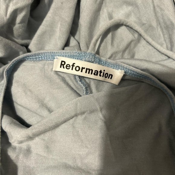 Reformation Womens Blue and Grey Dress - Picture 4 of 5